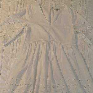 Madewell White Eyelet Dress